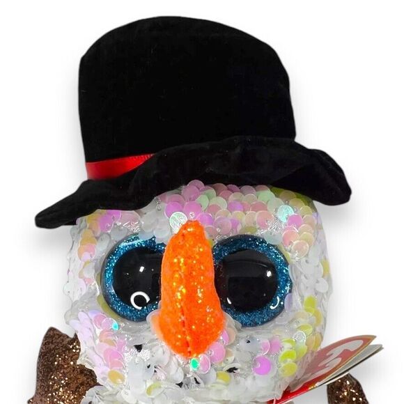 3pc Ty Flippables Christmas Holiday Snowman Unicorn Plush Toy Melty Stardust 7" - Picture 13 of 16